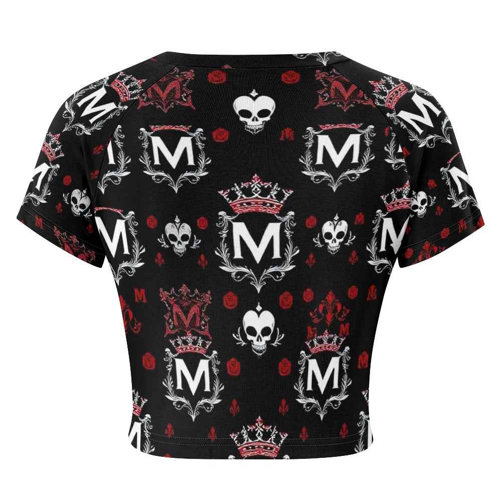Tight cropped navel-baring T-shirt