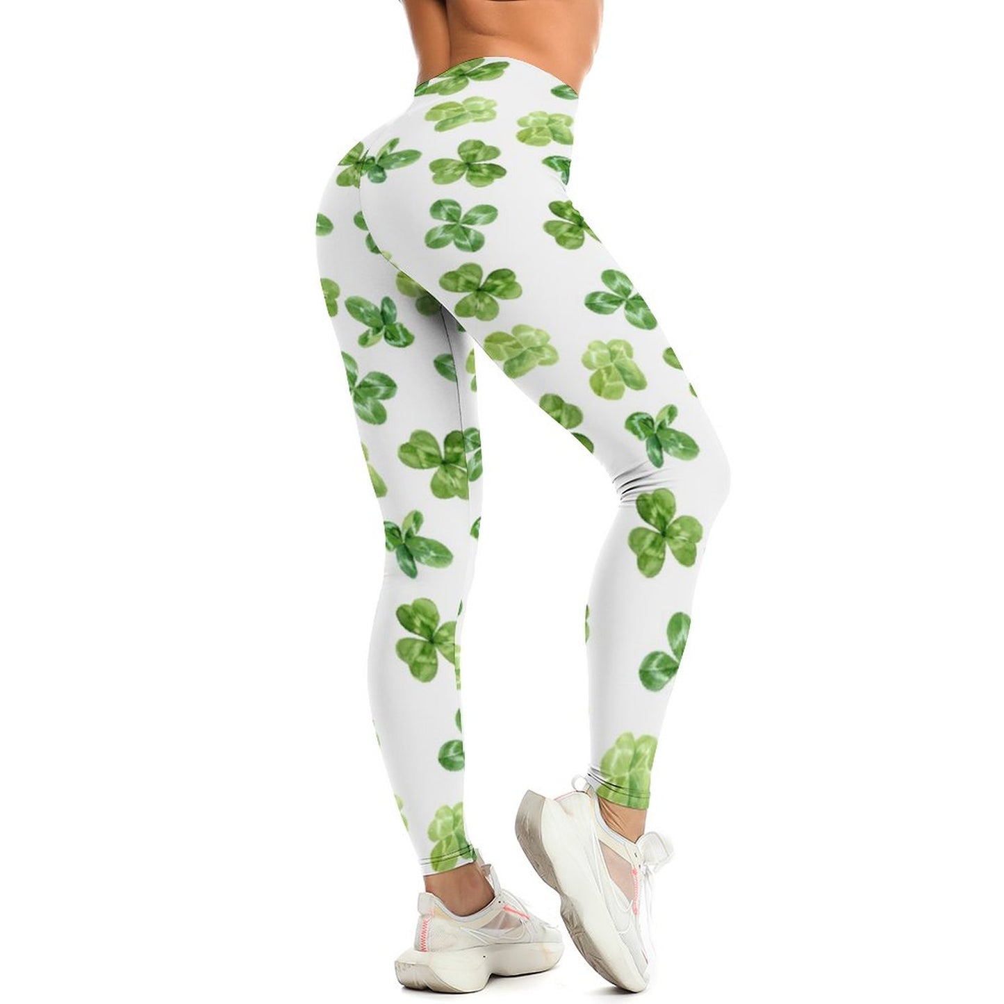 Munsieur St. Patrick's Day Collection Shamrock Leggings for Women