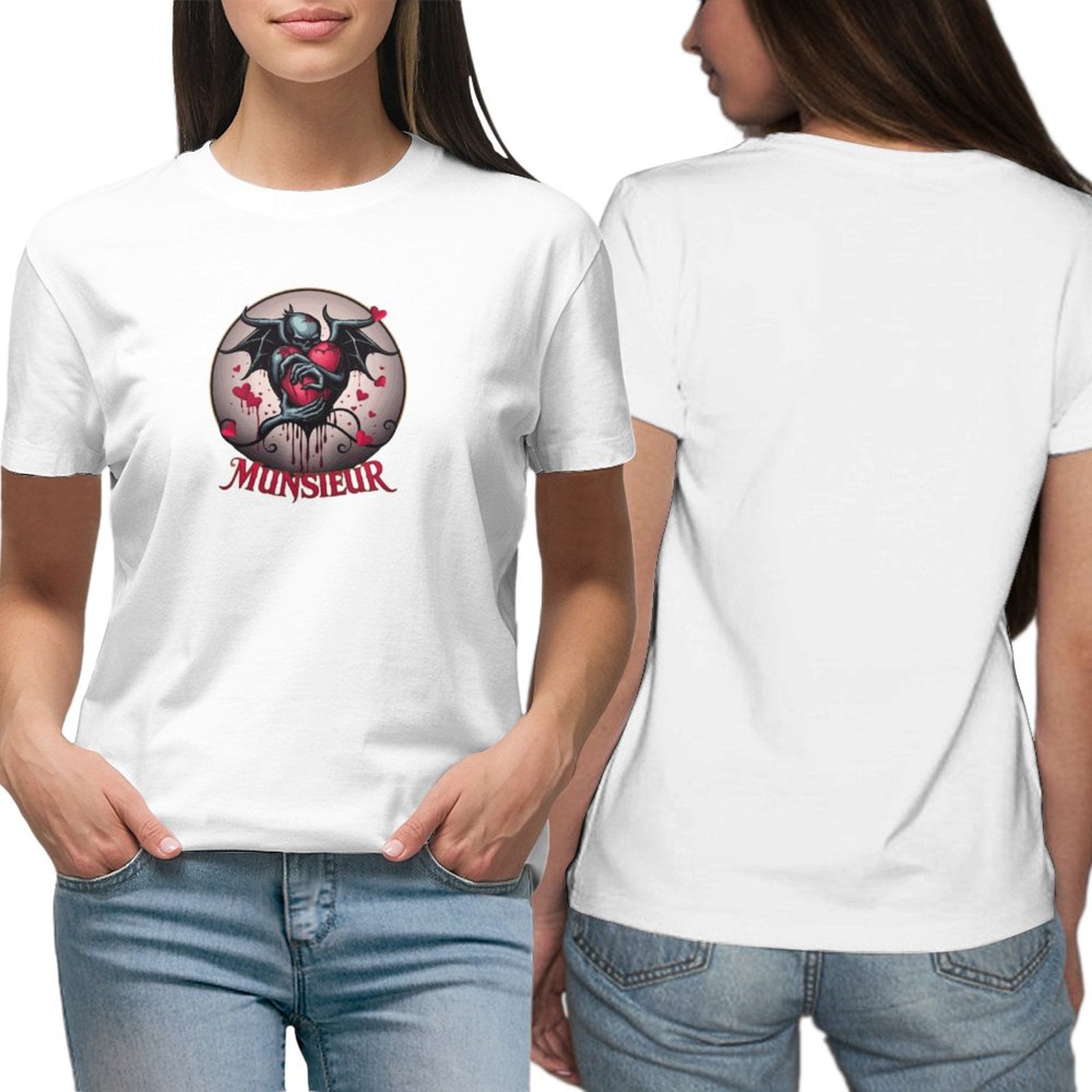 Munsieur T-Shirt for Women: Classic Simplicity with a Modern Edge for Her - Munsieur
