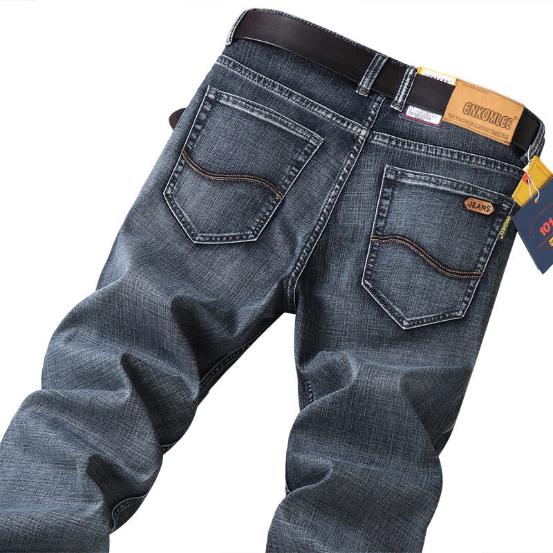 Men's Pants Straight Slim Stretch Business Casual Korean Style - Munsieur