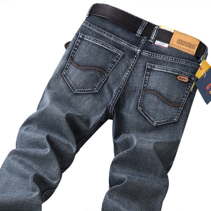 Men's Pants Straight Slim Stretch Business Casual Korean Style - Munsieur