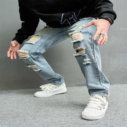 Retro Designer Casual High Streetwear Wide Leg Pants