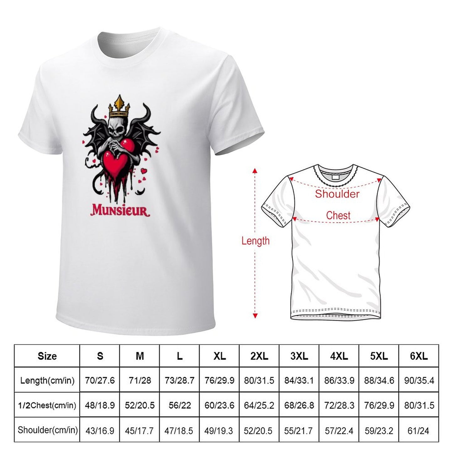 Munsieur Valentine's Day Collection "King of " Tee for Men