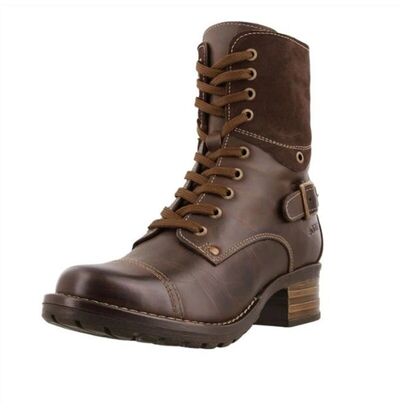 Lace-Up Block Heel Boots - Munsieur