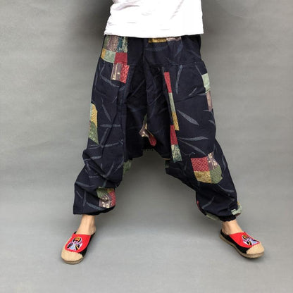 Trendy Plus Size Loose Lantern Men's Large Crotch Pants