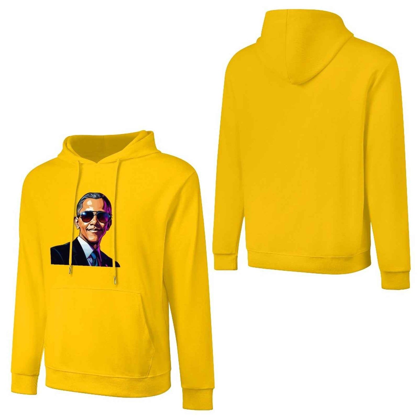Men's Hoodie "Obama" Crown Co. 👑 Comfortable Cotton Design Streetwear