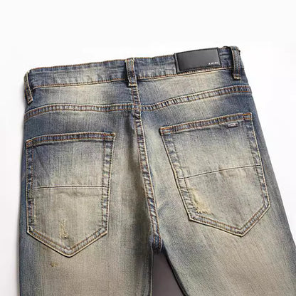 Men's Designer Fashion Elastic Slim Fit Skinny Pants