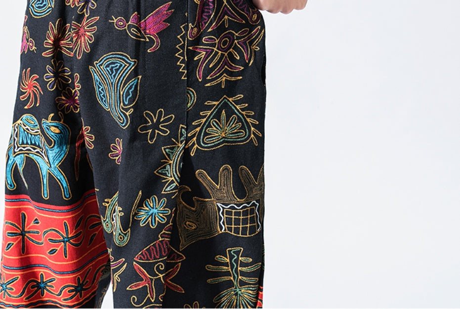 Chinese Style Lantern Nine Pants