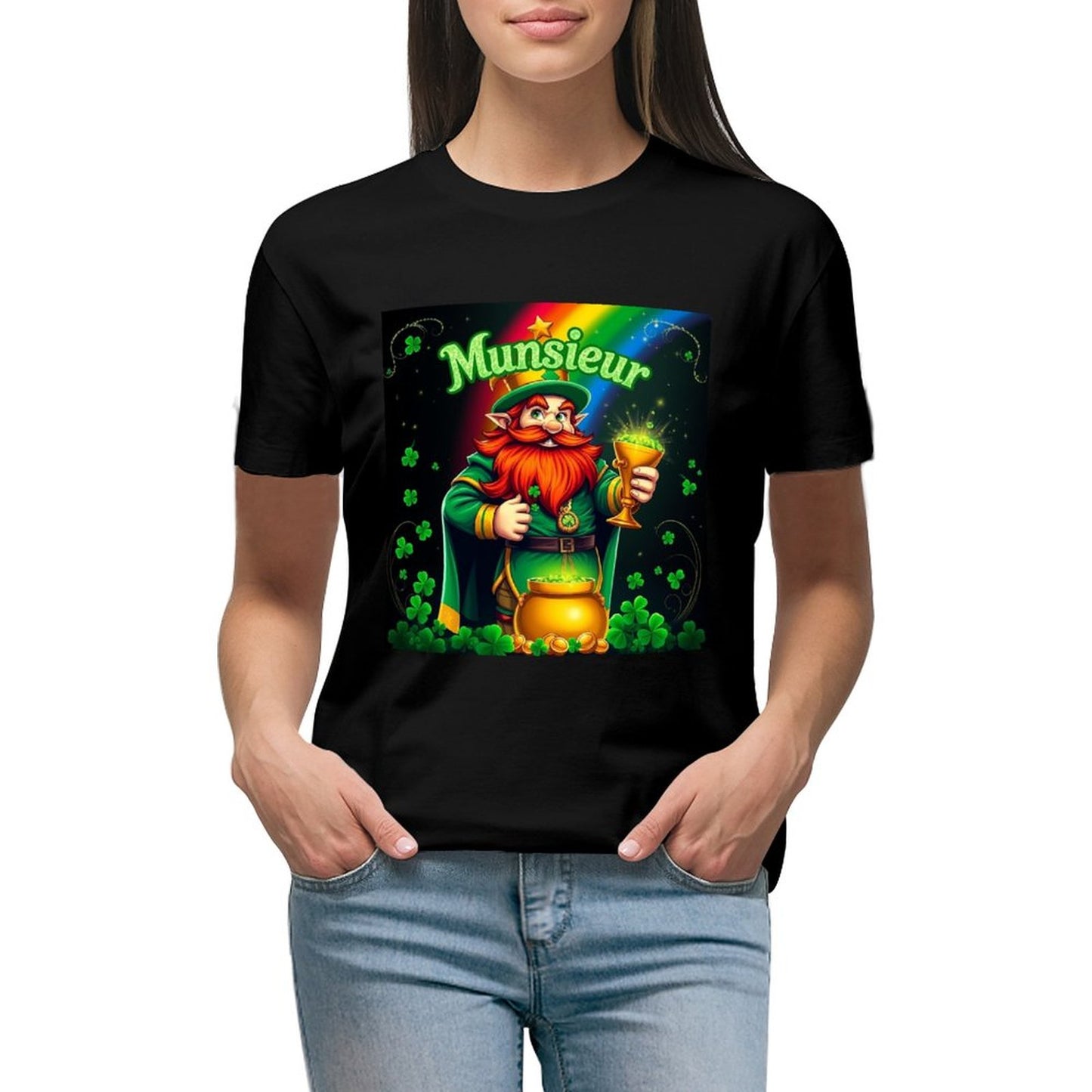 Munsieur St. Patrick's Day Collection T-Shirt for Women – Saint Patrick’s Lucky Charm