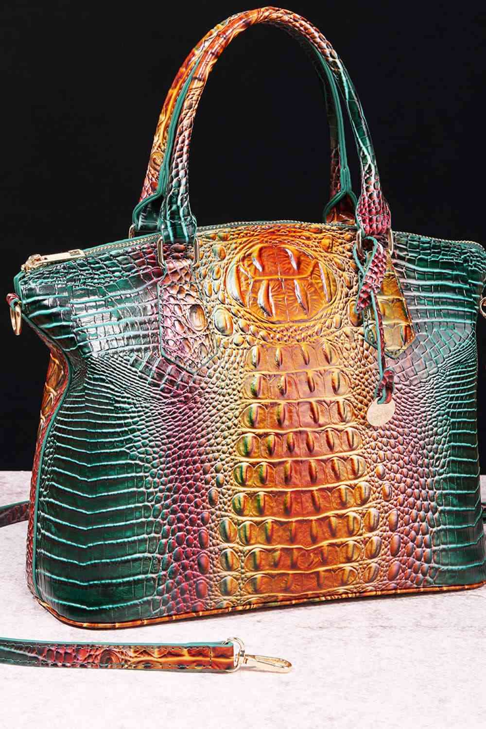 Gradient PU Leather Handbag - Munsieur