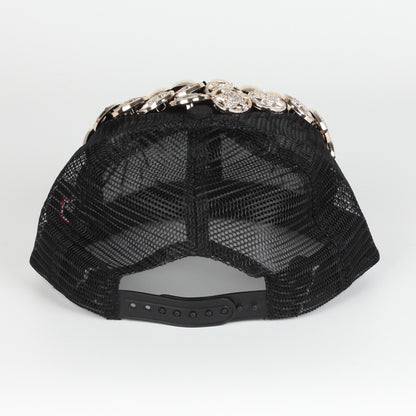 Men Women Handmade Skull Leopard Head Rivet Baseball Hat