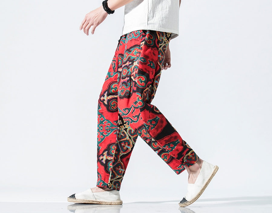 Chinese Style Lantern Nine Pants