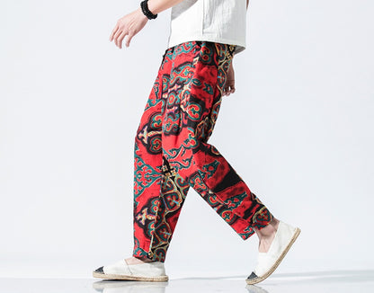 Chinese Style Lantern Nine Pants