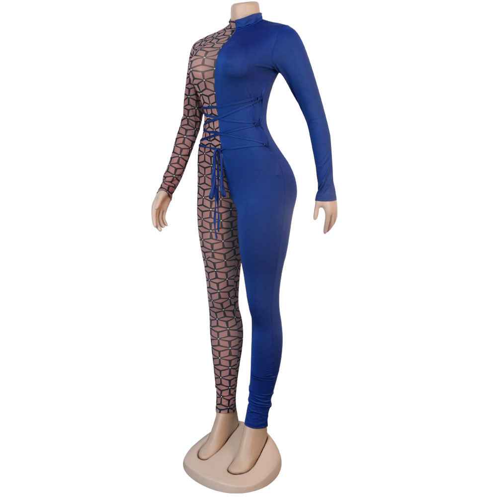 Slim Fit One Piece Nightclub Uniform Jumpsuit