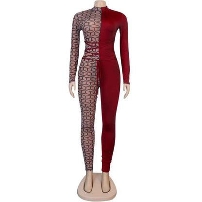 Slim Fit One Piece Nightclub Uniform Jumpsuit