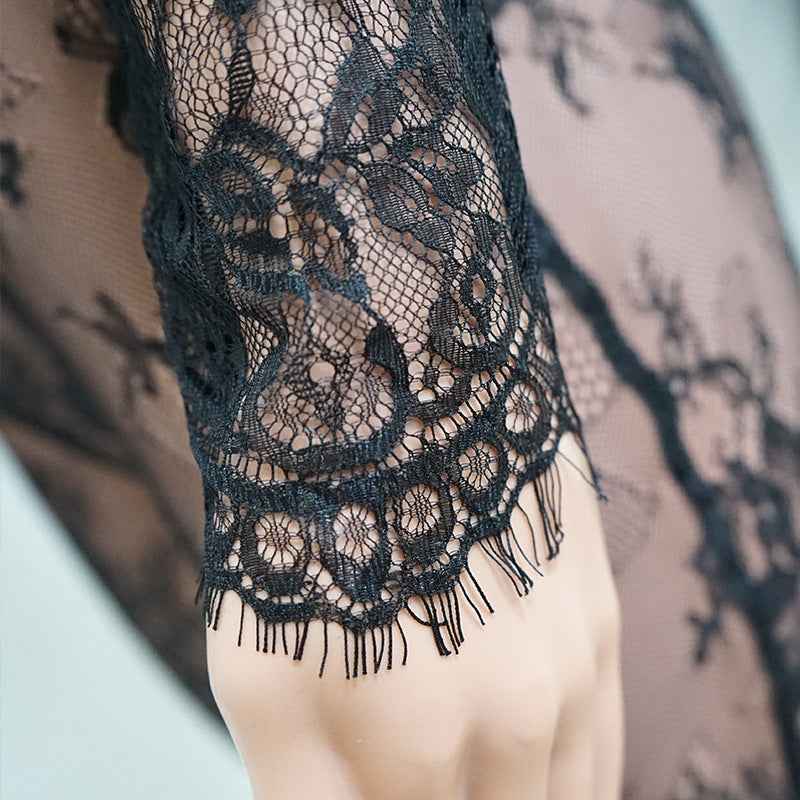 Lace See Through Sexy Nightclub Jumpsuit