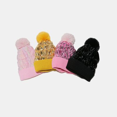 Thermal Knit Hat with Pompom - Munsieur