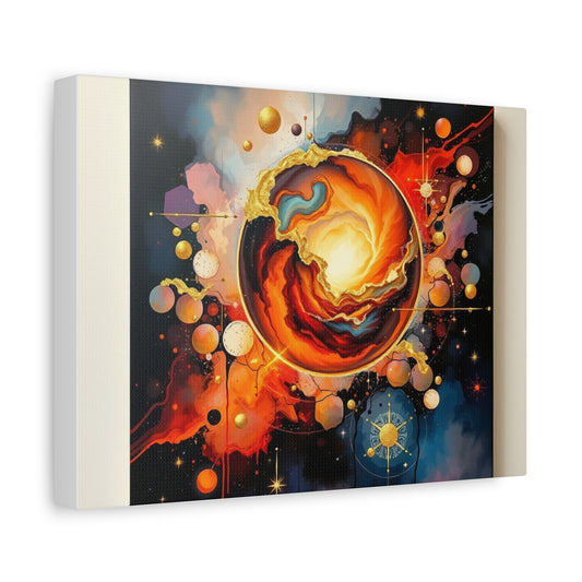 Cosmic Art Canvas Print - Vibrant Space Decor, Galaxy Wall Art, Gift for Astronomy Lovers, Home Decor, Celestial Art