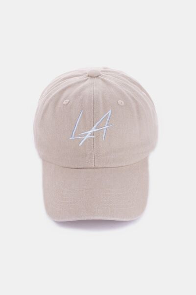 Zenana Washed Embroidered City Baseball Cap - Munsieur