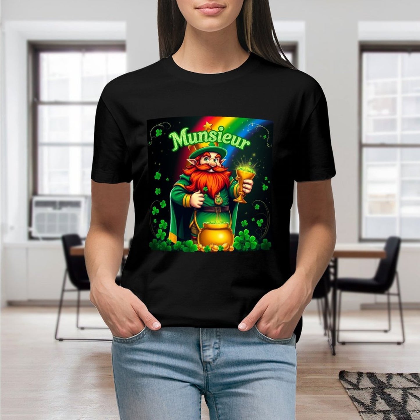Munsieur St. Patrick's Day Collection T-Shirt for Women – Saint Patrick’s Lucky Charm