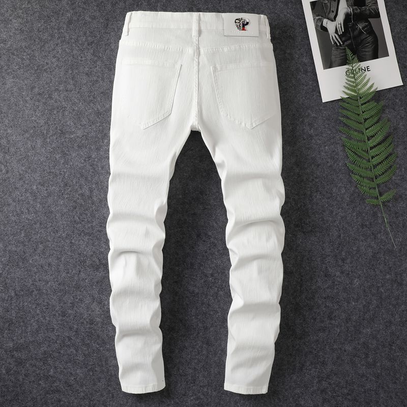 Hole Patched Washed Pants for Men