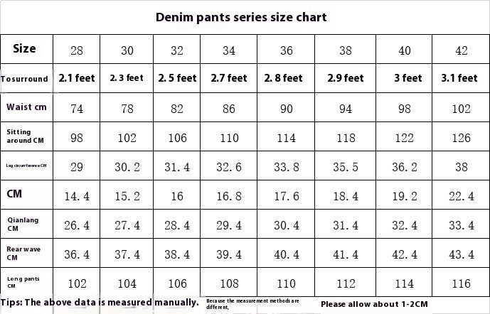 Men's Embroidery Float Fashionable Denim Pants