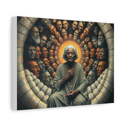 Cetakan Kanvas Seni Spiritual, Hiasan Dinding, Karya Seni Meditasi, Hiasan Rumah Ethereal, Hadiah Kesedaran