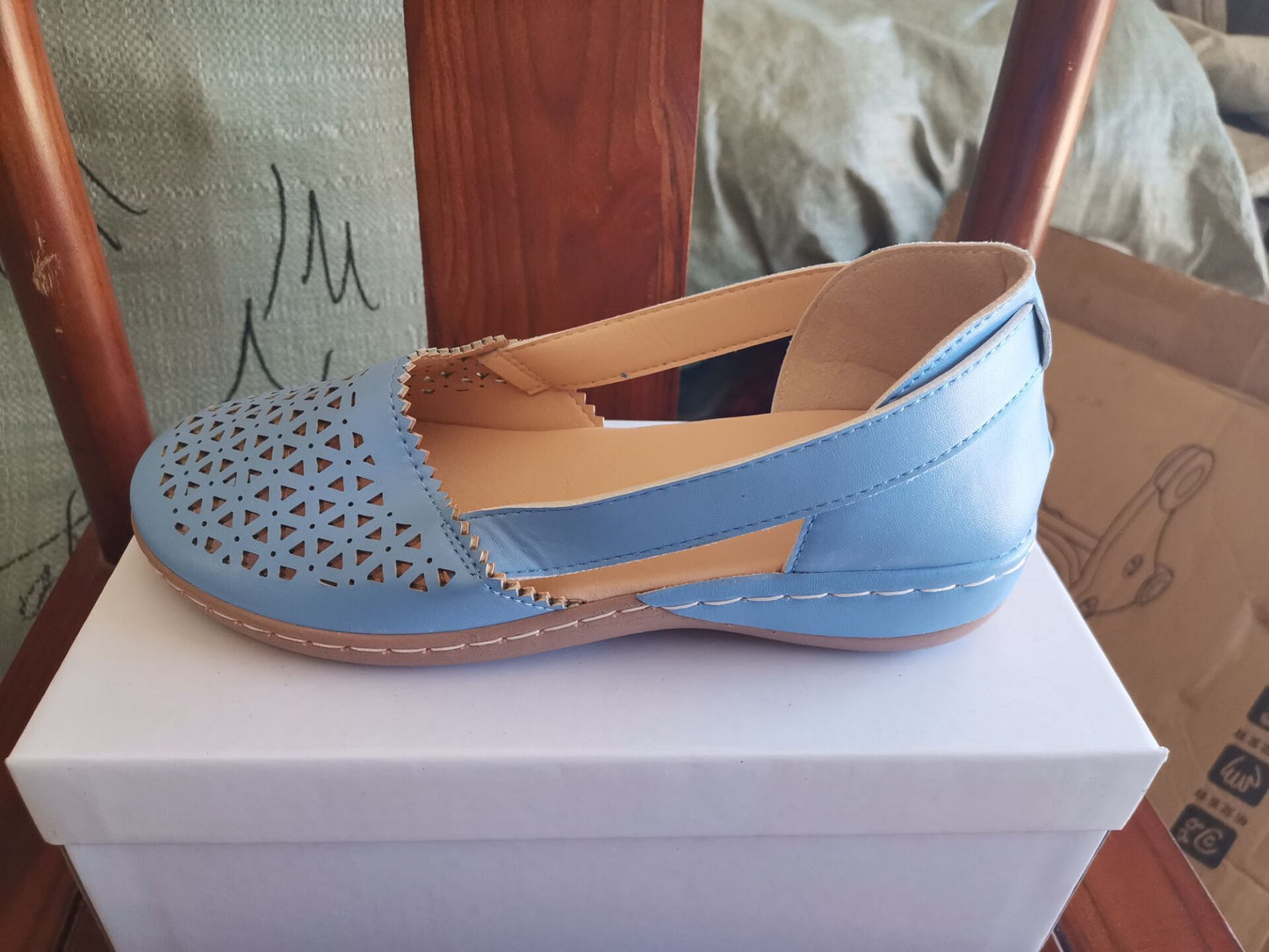 Round Toe Cross-border Large Size Flats Women's