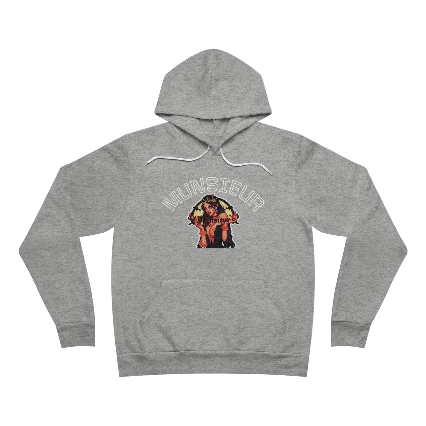 MUNSIEUR Tattooed Queen Pullover Halloween Hoodie Unisex Graphic Sweatshirt Streetwear Fashion Gift for Her Hipster Apparel Unique Design