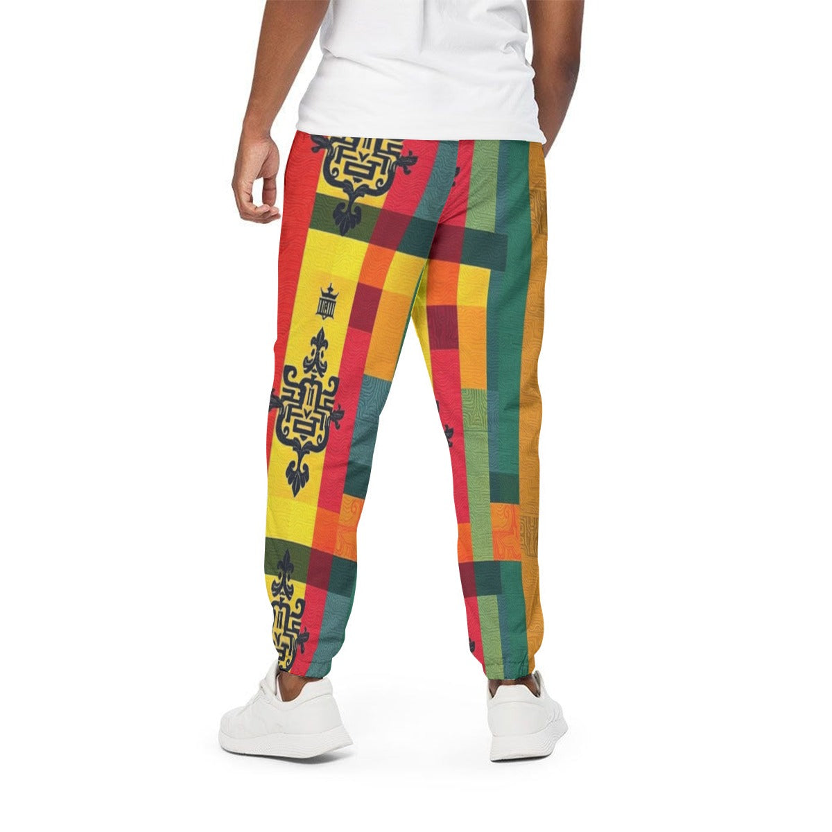 All-Over Print Joggers for Men Premium Cotton MUNSIEUR Classic Stretch Warm Durable
