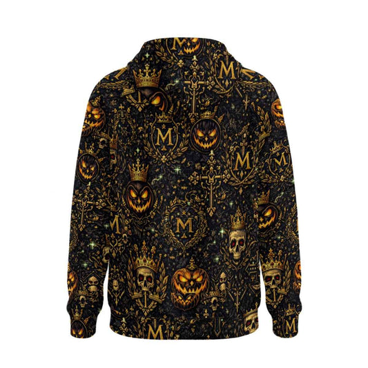 All-Over Print Men’s Fleece Half-Zip Hoodie With Arm Pockets