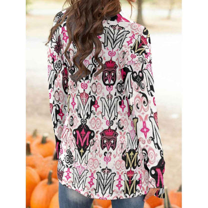 All-Over Print Women's Cardigan With Long Sleeve