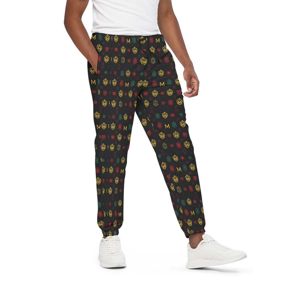 Munsieur Men's 100% Cotton Joggers - Soft & Comfortable Joggers with Elastic Waist and Side Pockets