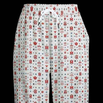 Men's Joggers MUNSIEUR All-Over Print Knitted Fleece "Lazy Boy's"