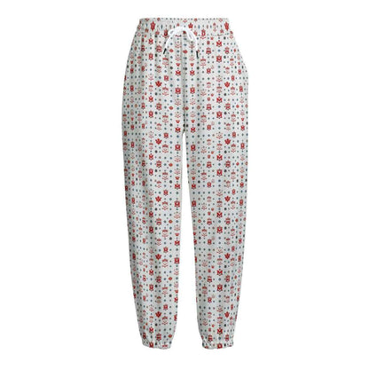 Men's Joggers MUNSIEUR All-Over Print Knitted Fleece "Lazy Boy's"