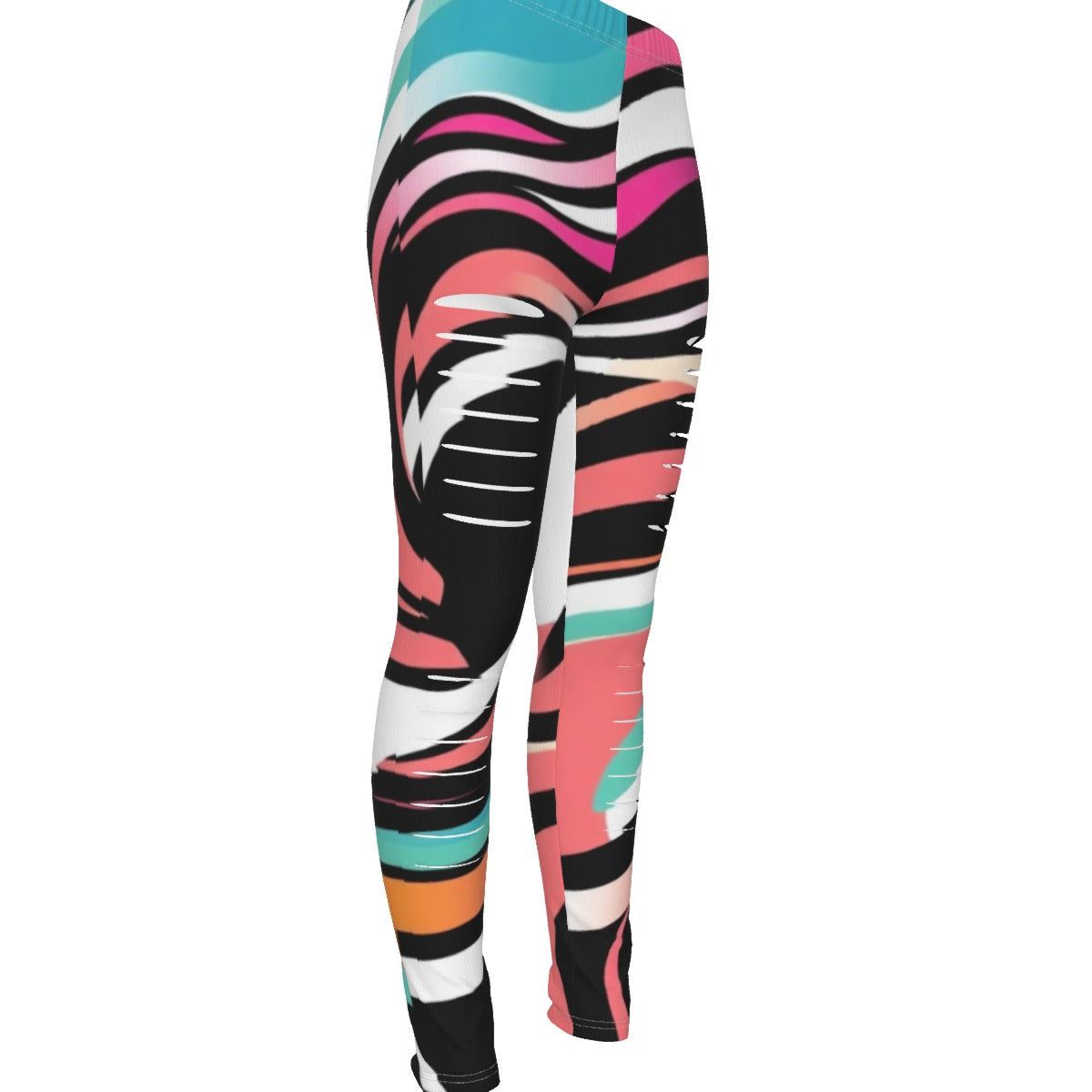 MUNSIEUR All-Over Print Women's Ripped Leggings
