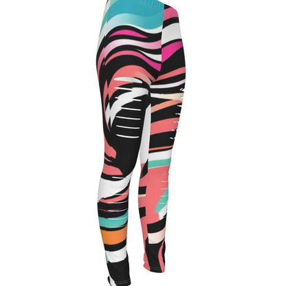 MUNSIEUR All-Over Print Women's Ripped Leggings