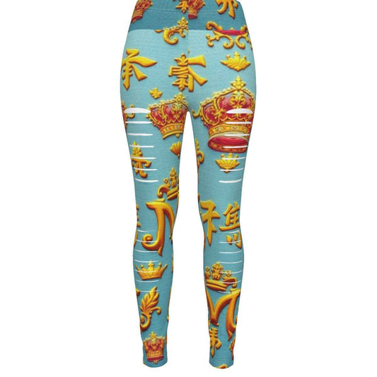 All-Over Print Women's Ripped Leggings