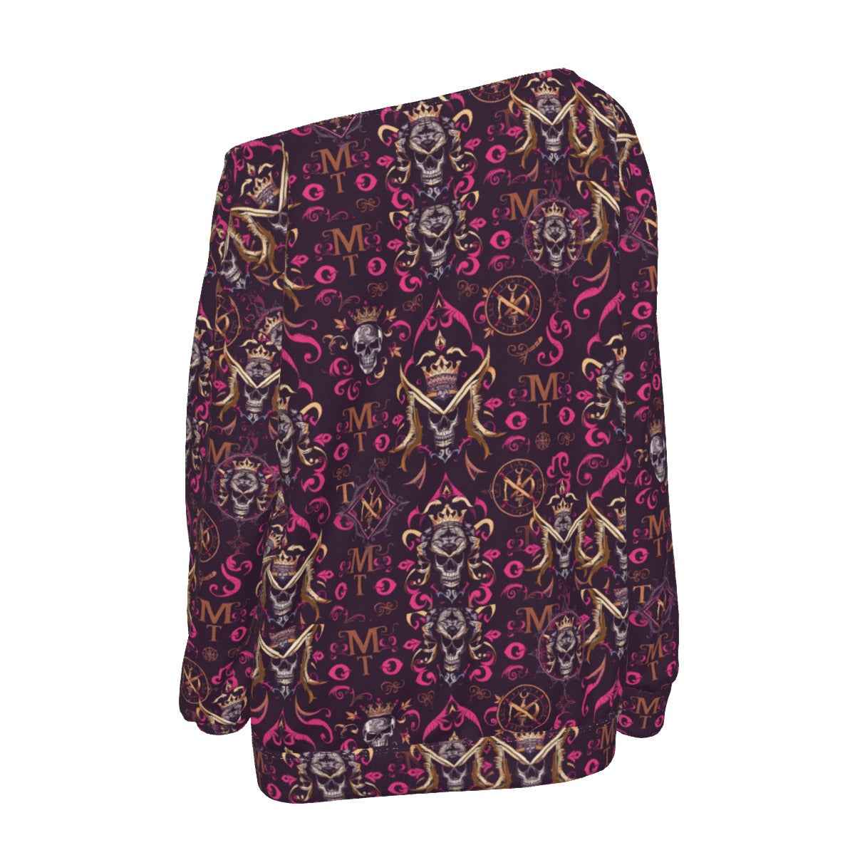 MUNSIEUR All-Over Print Women's Off-Shoulder Sweatshirt