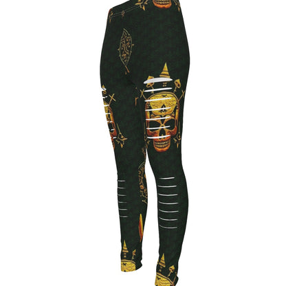 MUNSIEUR All-Over Print Women's Ripped Leggings