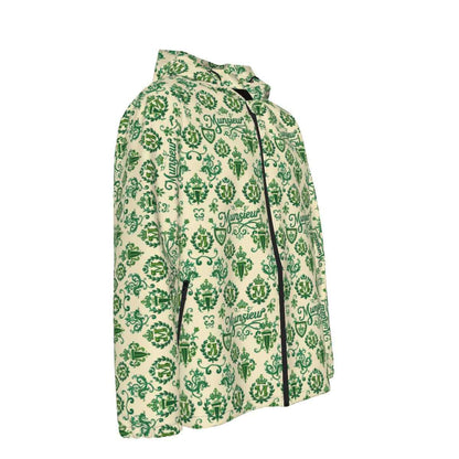 All-Over Print Men's Hooded Zipper Windproof Jacket