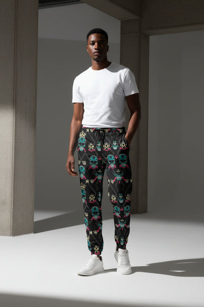 Men's 310GSM All-Over Print Joggers – Heavy Cotton | MUNSIEUR