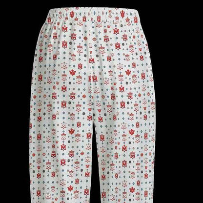 Men's Joggers MUNSIEUR All-Over Print Knitted Fleece "Lazy Boy's"
