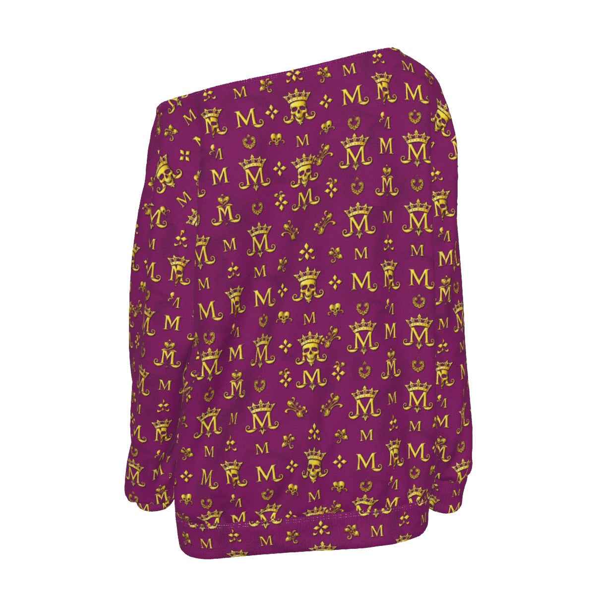 MUNSIEUR All-Over Print Women's Off-Shoulder Sweatshirt