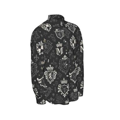 All-Over Print Men's Long Sleeve Shirt | 115GSM Cotton poplin