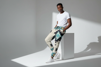 Men's Tribal Print Joggers - All-Over Print for Men