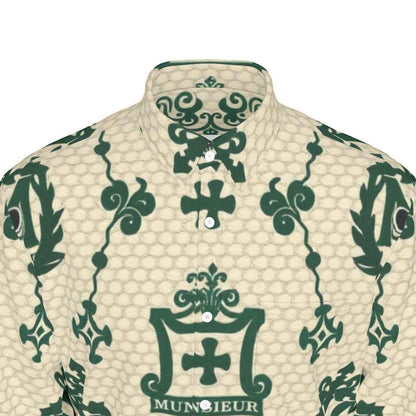All-Over Print Men's Long Sleeve Shirt | 115GSM Cotton poplin