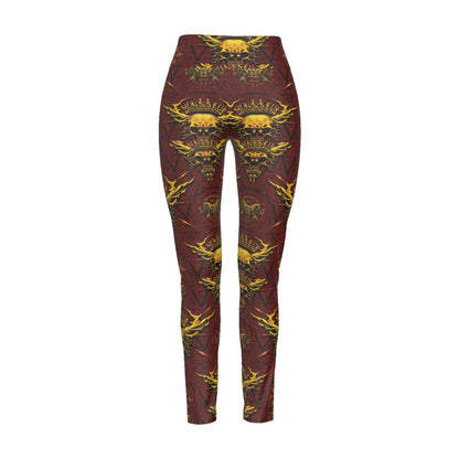 MUNSIEUR All-Over Print Women's High Waist Leggings | Side Stitch Closure New Arrivals