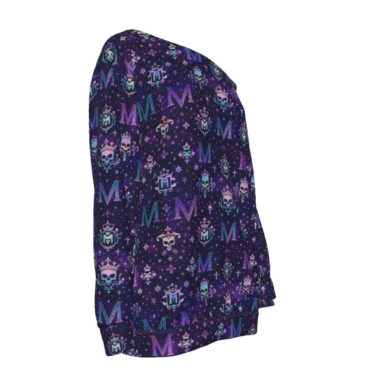 All-Over Print Women's Off-Shoulder Sweatshirt