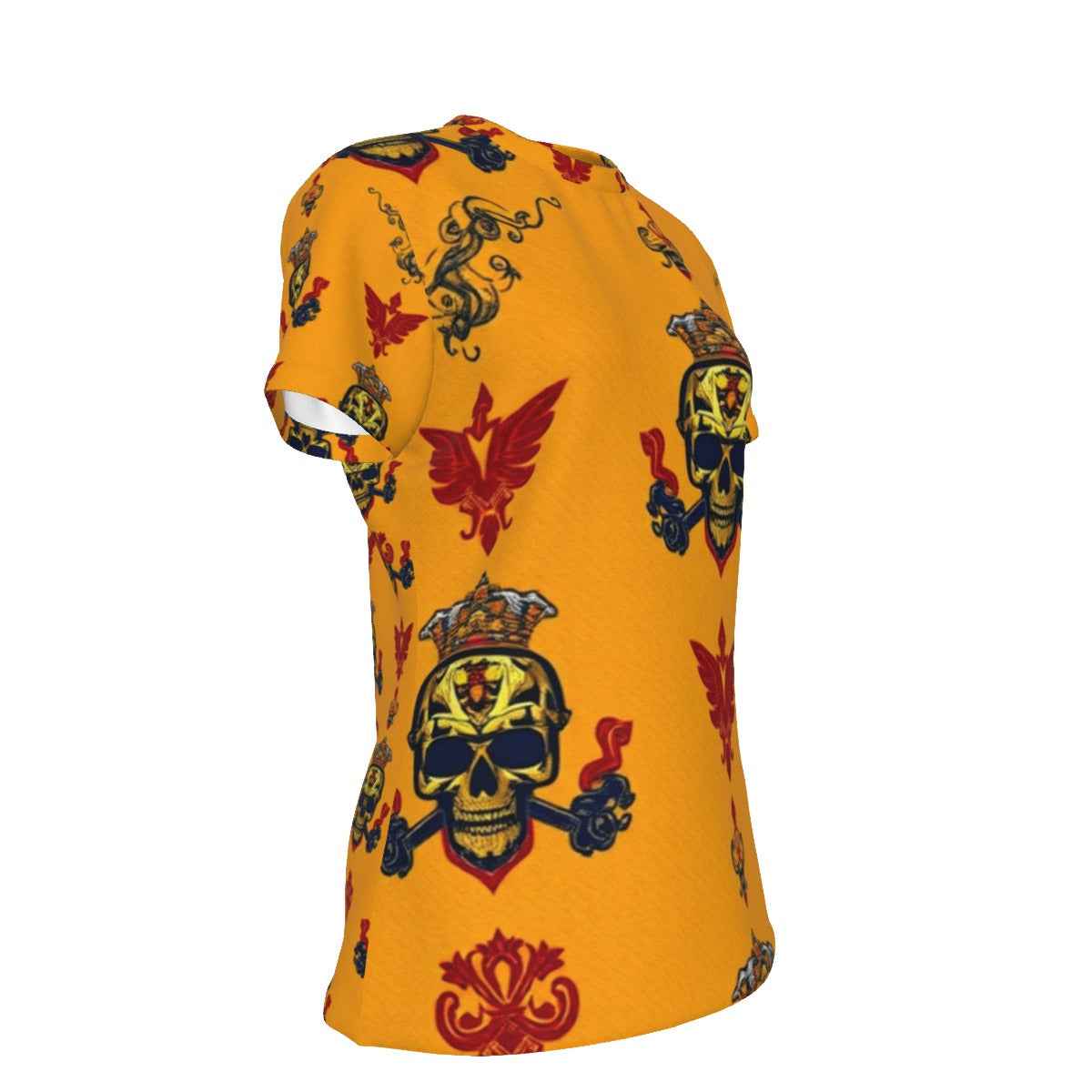 All-Over Print Women's Round Neck T-Shirt | 190GSM Cotton